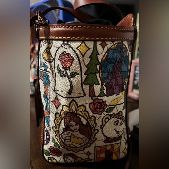 Disney Beauty and the Beast Dooney and Bourke Small Shopper Tote! - Picture 5 of 6